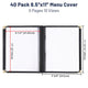 TheLAShop 8-1/2"x11" Menu Covers Plastic Menu Holders 10 View 40ct/pk Image