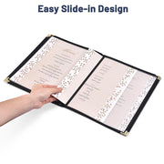 TheLAShop 8-1/2"x11" Menu Covers Plastic Menu Holders 10 View 40ct/pk Image