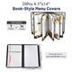 TheLAShop 8 1/2"x14" Plastic Menu Covers Folder 7-Page 14-View 20ct/pk Image