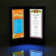 TheLAShop Light up Menu Cover Holds (2) 5-1/2" x 11" Menus 4ct/pk Image