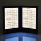 TheLAShop Light up Menu Cover Holds (2) 8-1/2" x 11" Menus 4ct/pk Image