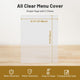 TheLAShop 8 1/2"x11" Plastic Menu Covers Single Page Double View 30ct/pk Image