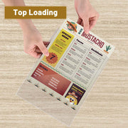 TheLAShop 8 1/2"x11" Plastic Menu Covers Single Page Double View 30ct/pk Image