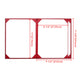 TheLAShop 10ct/pk PU Leather Menu Covers 4-View 8-1/2"x11" Red Image