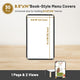 TheLAShop 8 1/2"x14" Plastic Menu Covers Single Page Menu Holder 30ct/pk Image