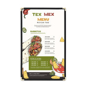 TheLAShop 8 1/2"x14" Plastic Menu Covers Single Page Menu Holder 30ct/pk Image