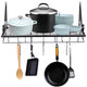 TheLAShop Wall Pots and Pans Rack Hanger w/ 10 Hooks Image