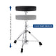 TheLAShop Swivel Drum Throne Adjustable Height Padded Seat Drummers Stool Image