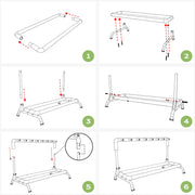 TheLAShop Multiple Guitar Folding Stand Holder Rack Display 3/ 5/ 7/ 9 Opt Image