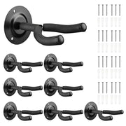 TheLAShop 8 Pcs Wall Mount Guitar Bass Hanger Holder Hook Display Image