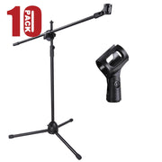 TheLAShop Mic Stand Boom Arm Adjustable Height 2'8" to 5'11", 10ct/pack Image