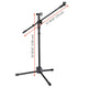 TheLAShop Mic Stand Boom Arm Dual Mic Mounts Height 2'8" to 5'11" Image