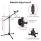 TheLAShop Mic Stand Boom Arm Mic Clip & Phone Holder Height 2'8" to 5'11" Image