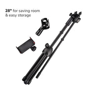 TheLAShop Mic Stand Boom Arm Mic Clip & Phone Holder Height 2'8" to 5'11" Image