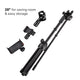 TheLAShop Mic Stand Boom Arm Dual Mic Mounts & Phone Holder 2'8" to 5'11"H Image