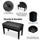 TheLAShop Piano Bench with Storage Adjustable Duet Seat Image