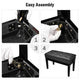 TheLAShop Piano Bench with Storage Adjustable Duet Seat Image