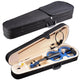 TheLAShop 4/4 Full Size Maple Silent Electric Violin Headphone Set w/ Case Image