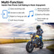 TheLAShop Motorcycle Helmet Bluetooth Headset Intercom FM Radio 2 Riders Image