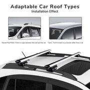 TheLAShop Universal 48" Car Top Luggage Cross Bar Roof Rack Cargo Image