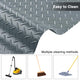 TheLAShop 4x9ft Garage Flooring Mat Diamond Rolls Vinyl Flooring Gray Image