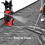 TheLAShop 8'6" x 20' Garage Containment Mat with Floor Squeegee Image