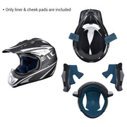 TheLAShop H-VEN20 Helmet Liner & Cheek Pads Set Image