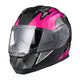 TheLAShop Modular Helmet RUN-M3 Flip Up DOT Black Pink, S(55-56cm) Image