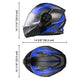 TheLAShop Modular Helmet RUN-M3 Flip Up DOT Blue Image