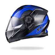 TheLAShop Modular Helmet RUN-M3 Flip Up DOT Blue, L(59-60cm) Image