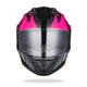 TheLAShop Modular Helmet RUN-M3 Flip Up DOT Black Pink, XL(61-62cm) Image