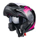 TheLAShop Modular Helmet RUN-M3 Flip Up DOT Black Pink Image