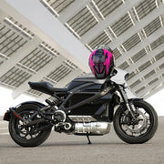 TheLAShop Modular Helmet RUN-M3 Flip Up DOT Black Pink Image