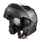 TheLAShop Modular Helmet RUN-M3 Flip Up DOT Matte Black Image