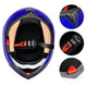 TheLAShop Helmet RUN-M Modular Helmet DOT Full Face Flip up Blue Image