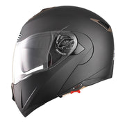 TheLAShop Helmet RUN-M Modular Helmet DOT Full Face Flip up Black Image