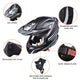 TheLAShop Black DOT Full Face Adult Offroad Helmet MX ATV Dirt Bike S-XL Image