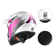 TheLAShop H-VEN12 Youth Dirt Bike Helmet DOT Pink Image