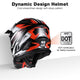 TheLAShop Black Red Dirt Bike Helmet Full Face DOT Lightweight Image