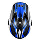 TheLAShop Black Blue Dirt Bike Helmet Full Face DOT Lightweight, L(59-60cm) Image