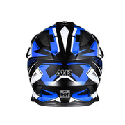 TheLAShop Black Blue Dirt Bike Helmet Full Face DOT Lightweight, XL(61-62cm) Image