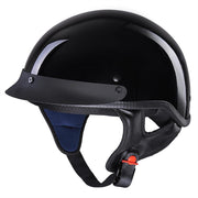 TheLAShop Helmet RUN-C Half Helmet DOT Glossy Black Image