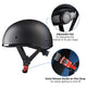 TheLAShop Helmet RUN-C Half Helmet DOT Matt Black S M L XL Image