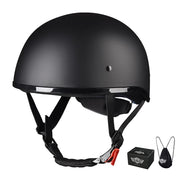 TheLAShop Helmet RUN-C Half Helmet DOT Matt Black S M L XL Image