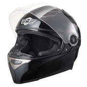 TheLAShop DOT Full Face Motorcycle Helmet Dual Visor ABS Shell Black, S(55-56cm) Image