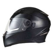 TheLAShop DOT Full Face Motorcycle Helmet Dual Visor ABS Shell Black Image