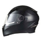 TheLAShop DOT Full Face Motorcycle Helmet Dual Visor ABS Shell Black Image