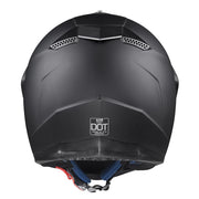 TheLAShop Full Face Dirt Bike Helmet DOT Offroad MX ATV Black Image