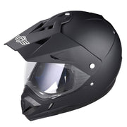 TheLAShop Full Face Dirt Bike Helmet DOT Offroad MX ATV Black, S(55-56cm) Image