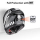 TheLAShop Motorcycle Helmet RUN-F3 Full Face Helmet DOT Black Gray Image